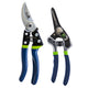 Premium Auto-Open Bypass Pruner and Drop Forged Precision Snips Set (2-Pack)