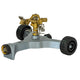 Brass Pulsating Sprinkler on In-Series Metal Wheel Base