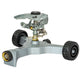 Deluxe Metal Pulsating Sprinkler on In-Series Metal Wheel Base