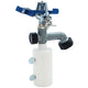 Classic Metal Pulsating Sprinkler on Fence Post Mount