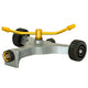 Brass 2-Arm Revolving Sprinkler on Metal In-Series Wheel Base