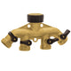 PRO Brass 4-Way Faucet Splitter