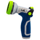 Thumb Control Metal 9-Pattern Hose Nozzle