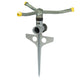 Metal Classic 3-Arm Revolving Sprinkler on In-Series Metal Step Spike