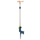 Metal 3-Arm Revolving Sprinkler on In-Series Telescoping Riser